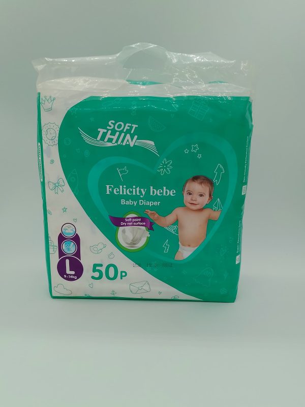 Felicity bebe Детский подгузник Soft point размер-L 9-14 кг 50шт — изображение 2