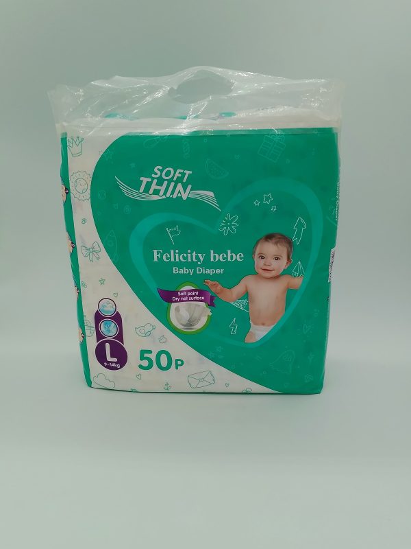 Felicity bebe Детский подгузник Soft point размер-L 9-14 кг 50шт