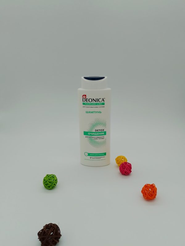 DEONICA HAIRCARE LINE ШАМПУНЬ DETOX ОЧИЩЕНИЕ для баланса жирности кожи головы 380 мл