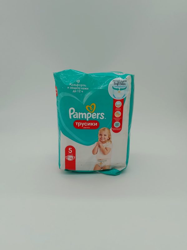 Трусики Pampers Soft Skin pants Размер 5 12-17 kg 15шт