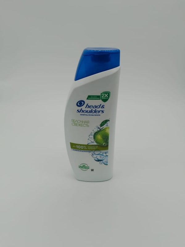 head& shoulders ШАМПУНЬ ПРОТИВ ПЕРХОТИ ЯБЛОЧНАЯ СВЕЖЕСТЬ до 100% ЗАЩИТЫ ОТ ПЕРХОТИ** КЛИНИЧЕСКИ ДОКАЗАНО 600 мл