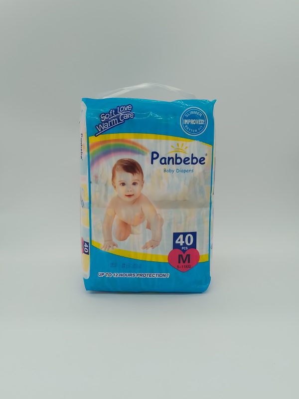 Panbebe Soft Love Warm Care Детские подгузники размер-M 5-11 кг 40шт