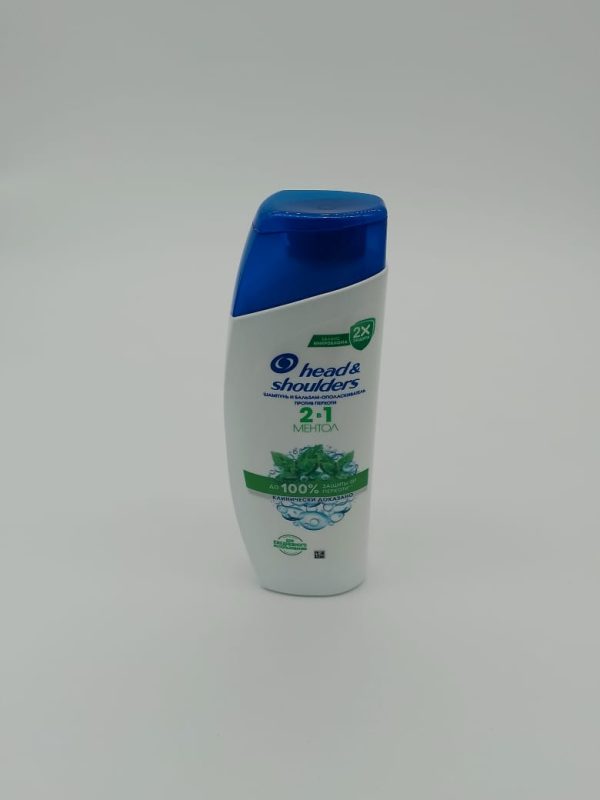 head& shoulders ШАМПУНЬ И БАЛЬЗАМ-ОПОЛАСКИВАТЕЛЬ ПРОТИВ ПЕРХОТИ 2-1 МЕНТОЛ ЗАЩИТЫ ОТ ПЕРХОТИ 200 мл