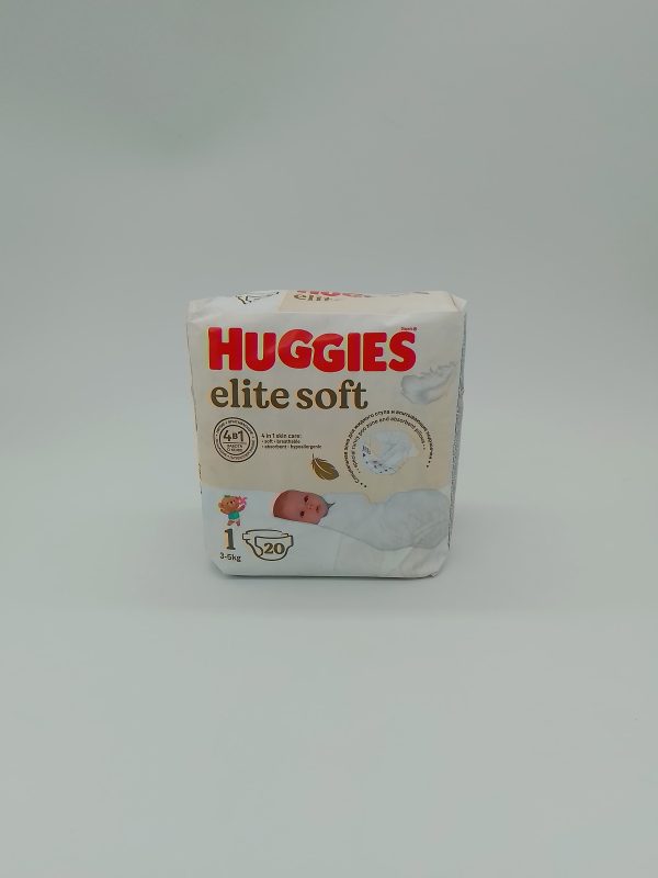 HUGGIES elite soft 4B1 Подгузник размер1 3-5kg 20шт