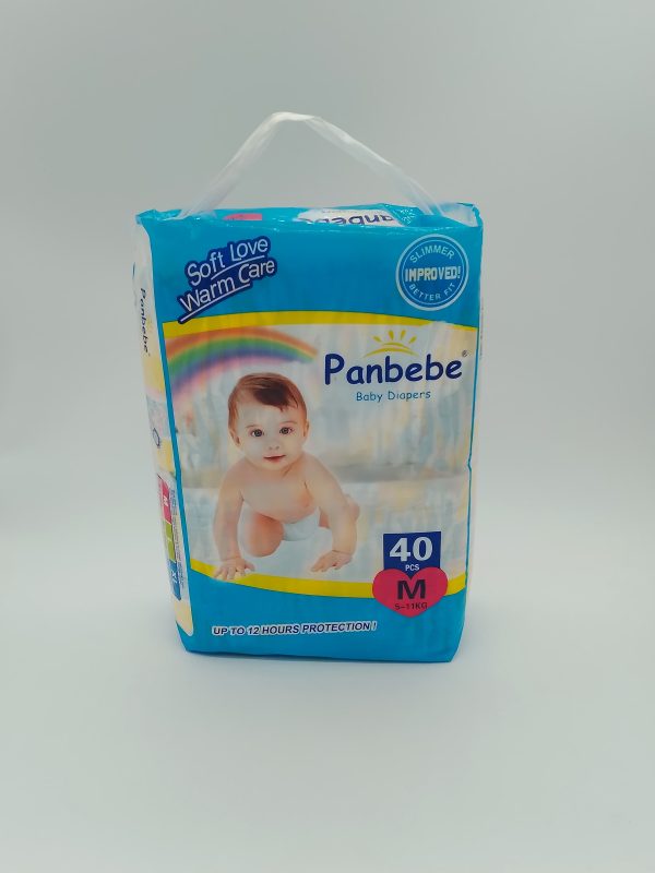 Panbebe Soft Love Warm Care Детские подгузники размер-M 5-11 кг 40шт — изображение 2