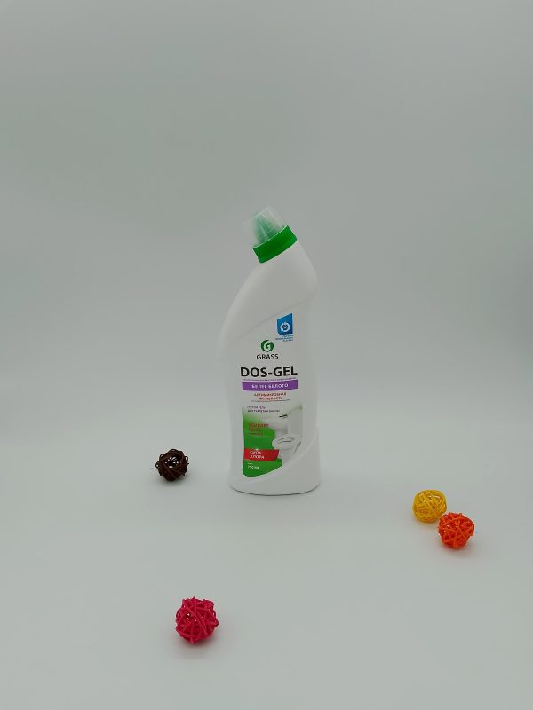 GRASS DOS-GEL 750 мл ПРОФЕССИОНАЛЬНАЯ БЫТОВАЯ ХИМИЯ ДЛЯ ДОМА БЕЛЕЕ БЕЛОГО АНТИМИКРОБНАЯ АКТИВНОСТЬ ГУСТОЙ ГЕЛЬ ДЛЯ ТУАЛЕТА И ВАННЫ УБИВАЕТ 99,9% МИКРОБОВ СИЛА ХЛОРА 750 ML