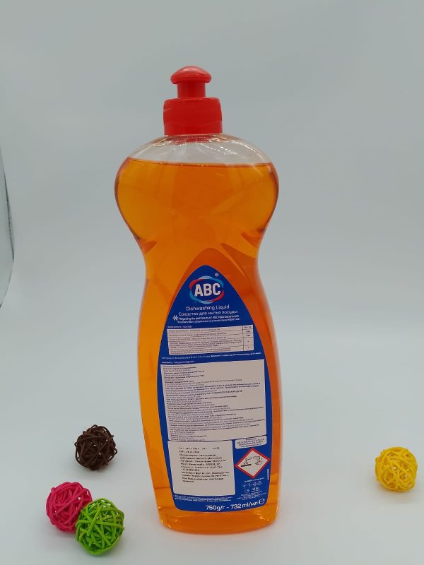 ABC DISHWASHING LIQUID Средство для мытья посуды АПЕЛЬСИН 750г — изображение 2