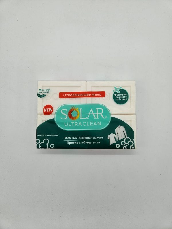 SOLAR Отбеливающее мыло Мягкий на коже 4шт×125гр=500гр
