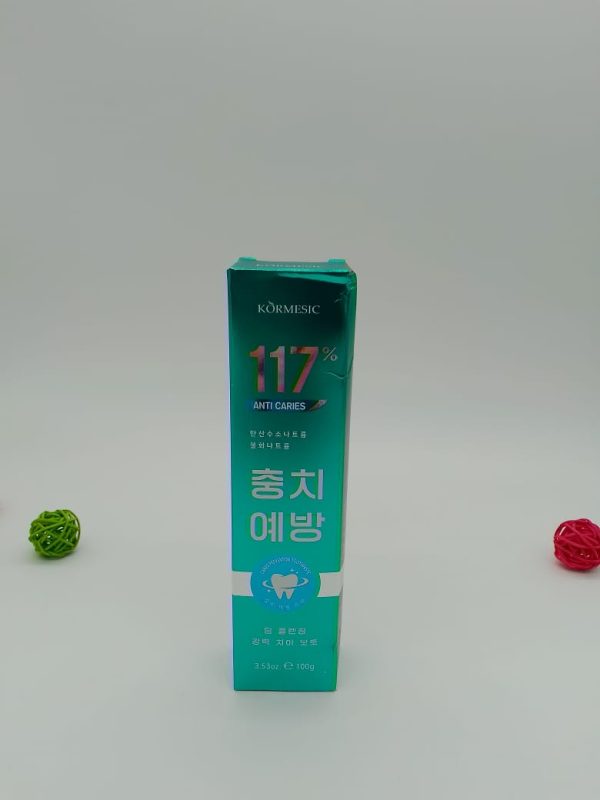 ЗУБНАЯ ПАСТА ДЛЯ ПРОФИЛАКТИКИ КАРИЕСА KOREMESIC 117% Whiten 100мл