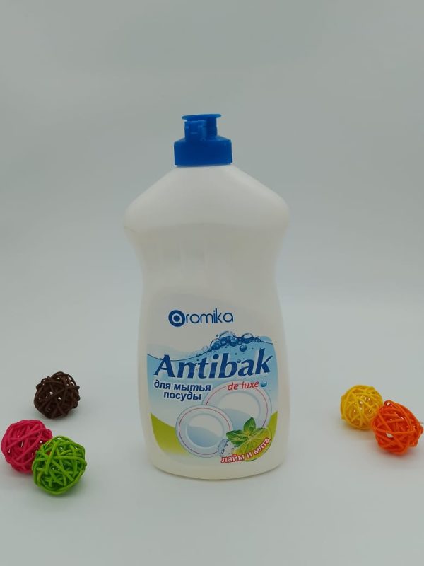 Antibak для мытья посуды de luxe Лайм и мята 500г
