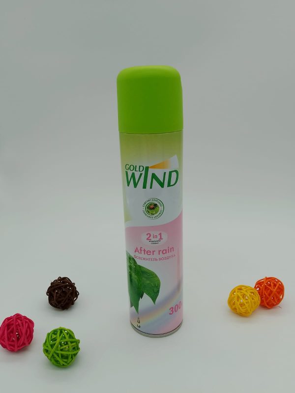 GOLD WIND 2 in 1 ароматизирует освежает After rain ОСВЕЖИТЕЛЬ ВОЗДУХА AMST 300 мл