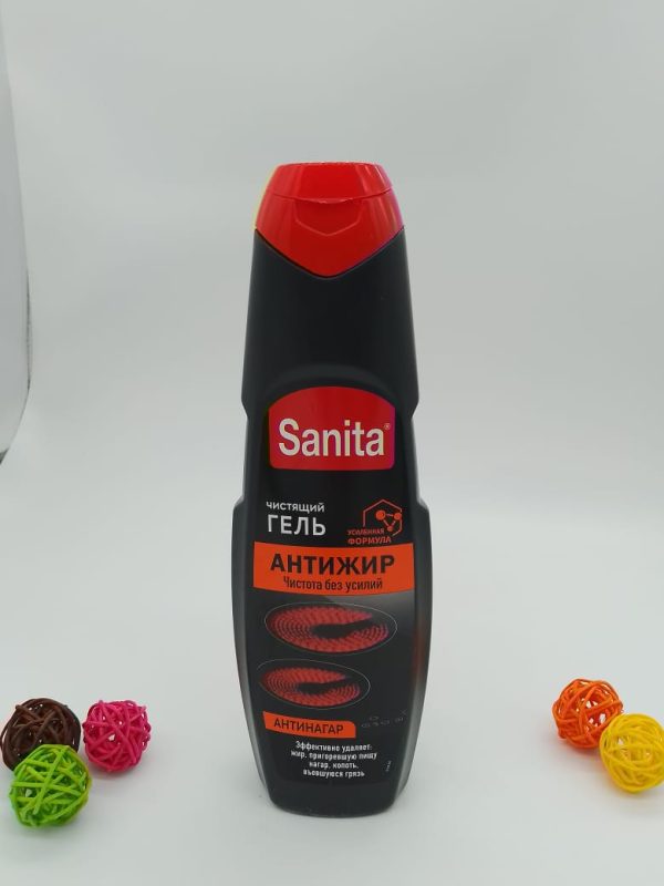 Средство для чистки кухонных плит «Sanita» гель Антижир 500г