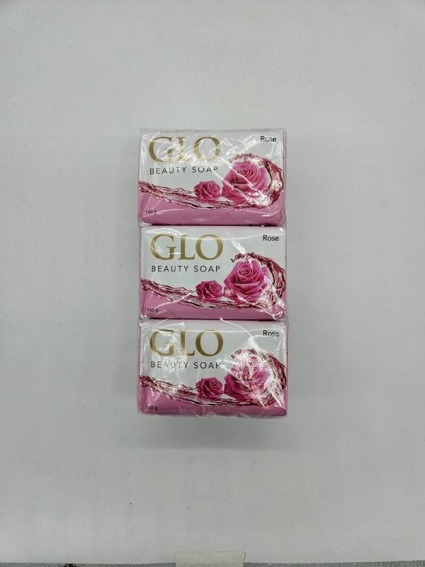 GLO BEAUTY SOAP Косметическое мыло Rose 1шт-140гр