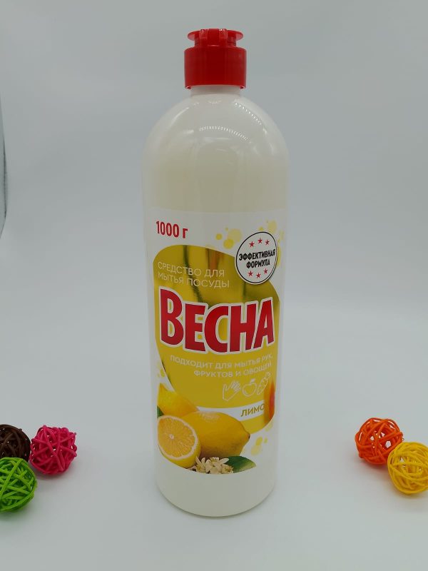 Весна СРЕДСТВО ДЛЯ МыТЬЯ ПОСУДЫ Лимон 1000г