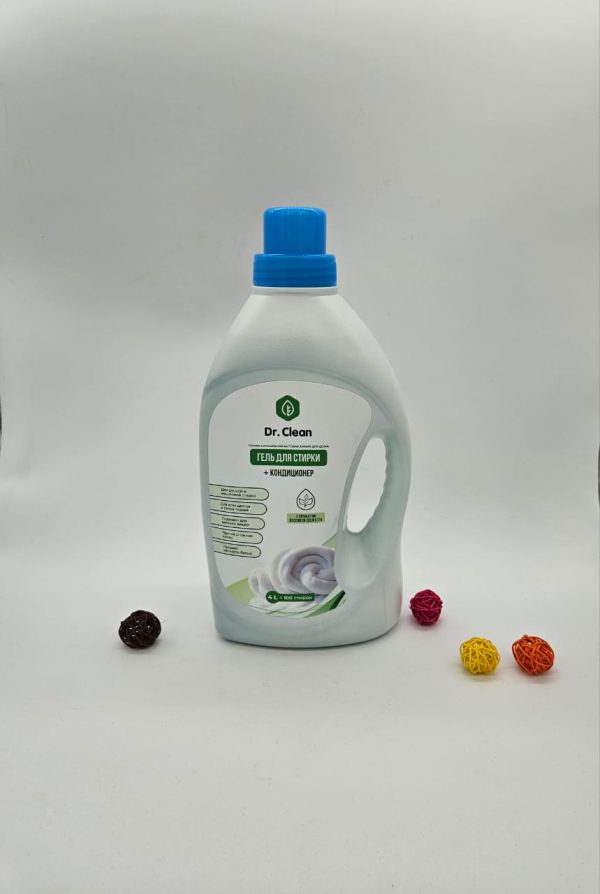 Dr. Clean С АРОМАТОМ ВЕСЕННЕЙ СВЕЖЕСТИ ГЕЛЬ ДЛЯ СТИРКИ + КОНДИЦИОНЕР 100 стирок=4000мл
