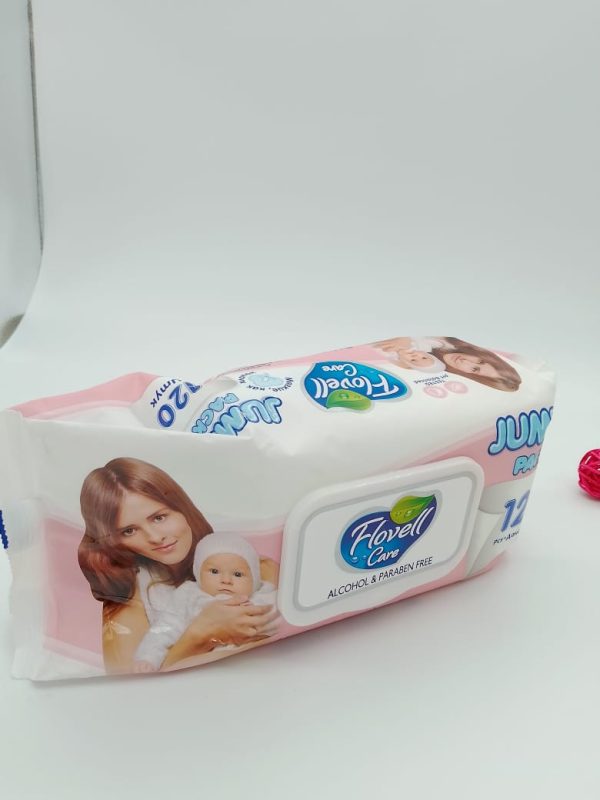 Flovell Care Гигиенические влажные салфетки Не содержит спирта Мягкие Плотные 120шт — изображение 2