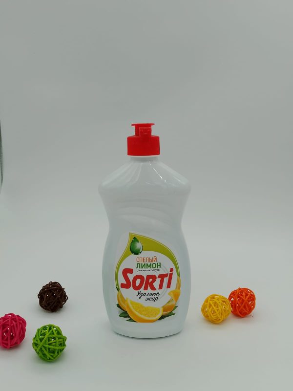СРЕДСТВО МЫТЬЯ ПОСУДЫ ЖИДКОЕ SORTI ЛИМОН 450г