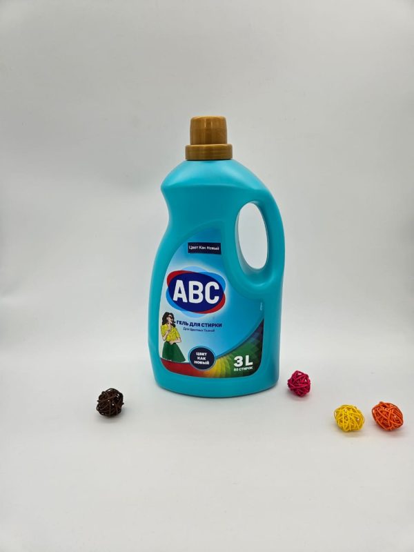 ABC Цвет Как Новый ГЕЛЬ ДЛЯ СТИРКИ Для Цветных Тканей 50 СТИРОК 3000мл