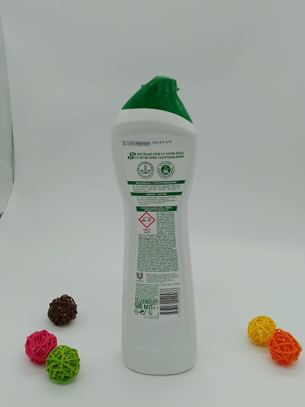 Cif Cleanboost КРЕМ УЛУЧШЕННАЯ ФОРМУЛА EXTRA ЛЕГКОЕ СМЫВАНИЕ Active Fresh 500мл — изображение 2