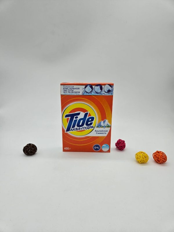 Tide АКВА ПУДРА Новый и улучшенный аромат Альпийская Свежесть РУЧНАЯ СТИРКА 400 г