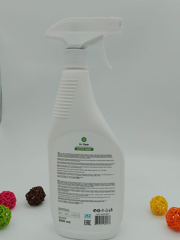 Dr. Clean ПРОФЕССИОНАЛЬНАЯ БЫТОВАЯ ХИМИЯ ДЛЯ ДОМА АНТИ-ЖИР 600мл — изображение 2