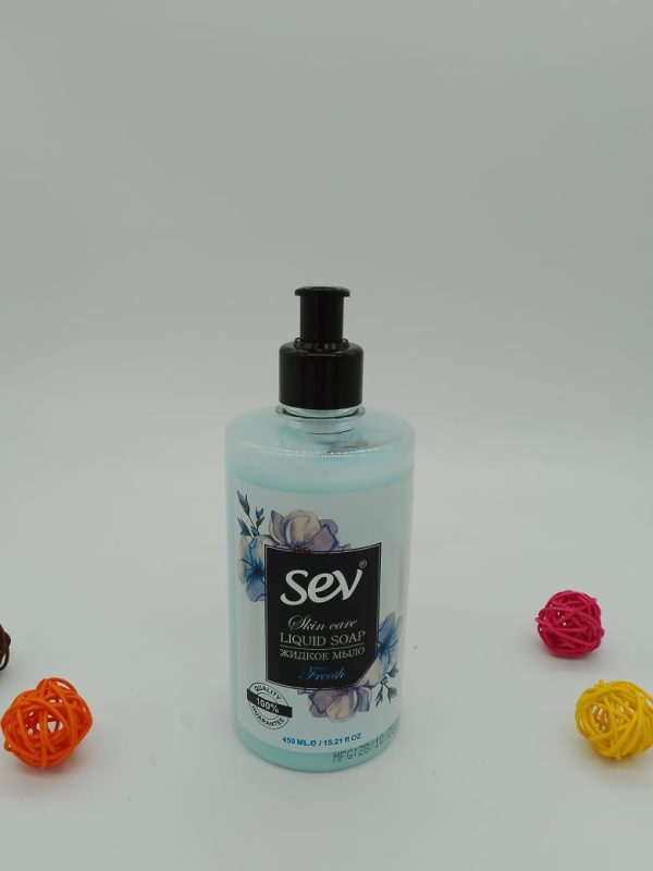 SEV Жидкое Мыло Синий цветок Fresh 450мл