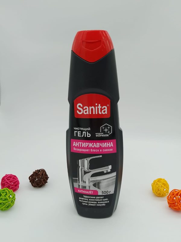 Sanita чистящий ГЕЛЬ мощная ФОРМУЛА АНТИРЖАВЧИНА 500 г
