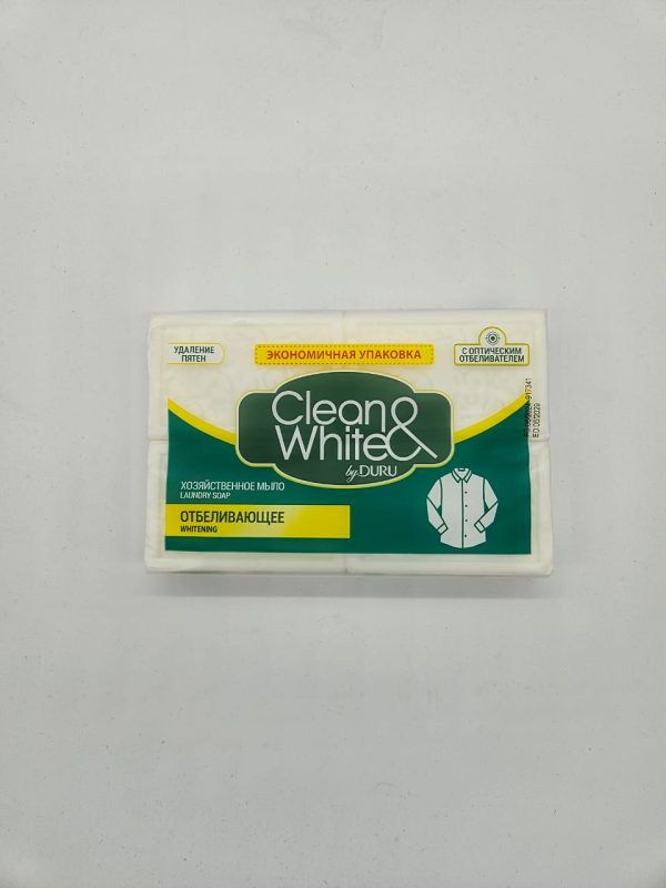Clean & White УДАЛЕНИЕ ПЯТЕН ХОЗЯЙСТВЕННОЕ МЫЛО 4шт×120гр=480гр