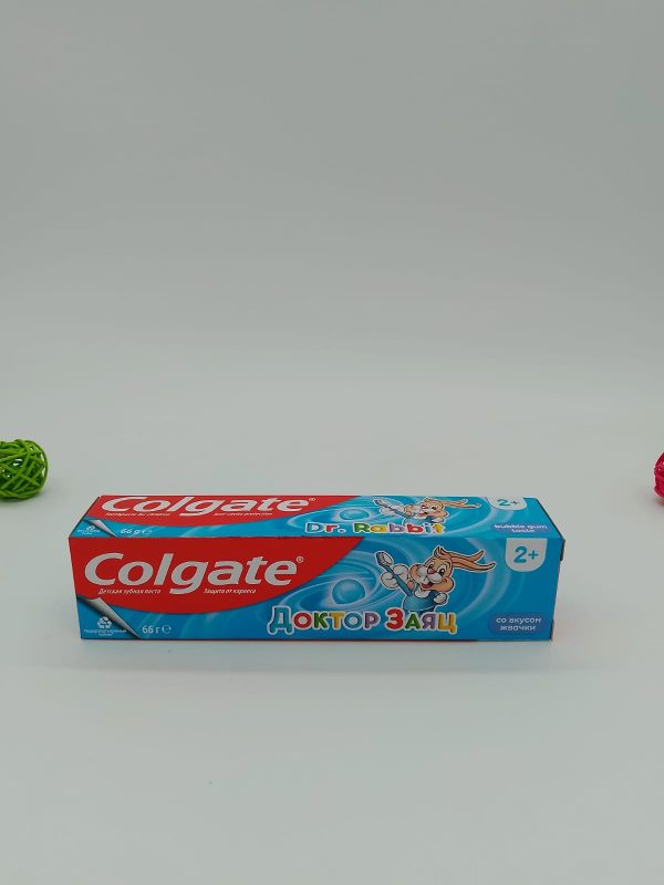 COLGATE Доктор Заяц детская зубная паста 2+ со вкусом жвачки 66г