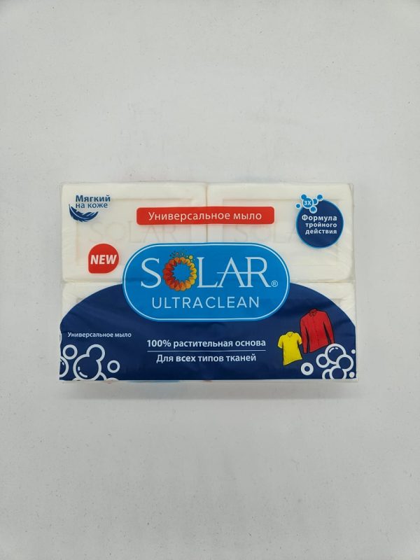 NEW SLAR ULTRACLEAN Универсальное мыло 100% растительная основа 4шт+125гр=500гр