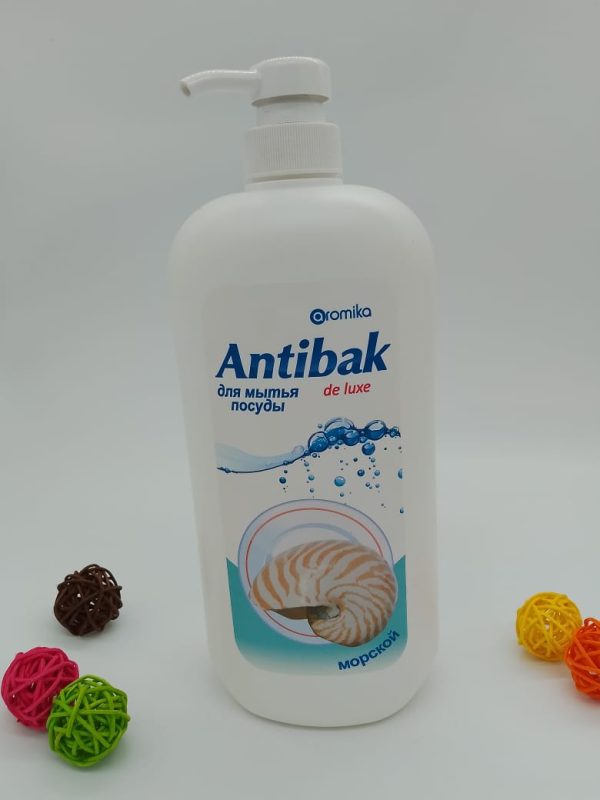 Antibak de luxe для мытья посуды морской 1100г